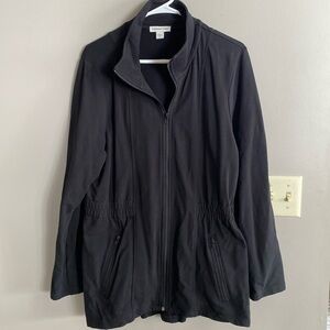 Black Knit Utility Jacket